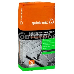 BA-FUS Модифицированный песок Quick mix для заполнения швов "Fugensand plus" 25кг цвет серый