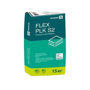 FLEX PLK S2 Плиточный клей высокоэластичный лёгкий, белый (C2 TE S2) 15 кг