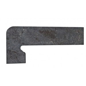 Клинкерный плинтус для ступеней Exagres Metalica 326 Basalt, левый 395x175 мм