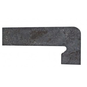 Клинкерный плинтус для ступеней Exagres Metalica 326 Basalt, правый 395x175 мм