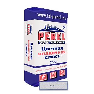 Белая кладочная смесь Perel SL (лето), 25 кг