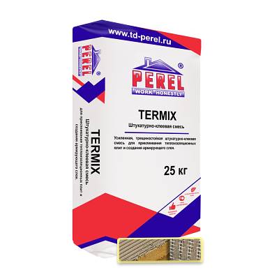 Штукатурно-клеевая смесь Perel Termix, 25 кг - купить в СовтСтрой