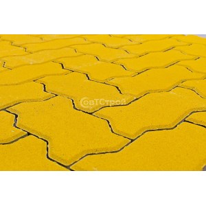 Тротуарная плитка BRAER ВОЛНА желтый 240x135x80